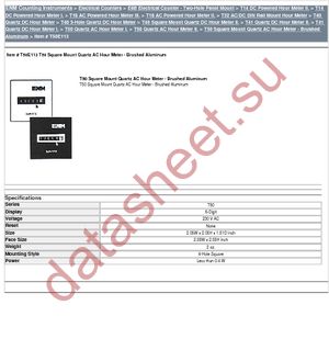 T50E113 datasheet  